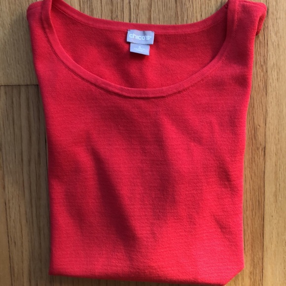 Chicos red knot tunic like new. Size large. - Picture 4 of 4